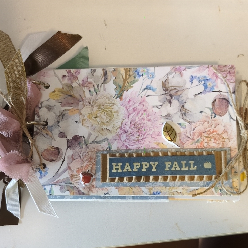 Floral Happy Fall Scrapbook